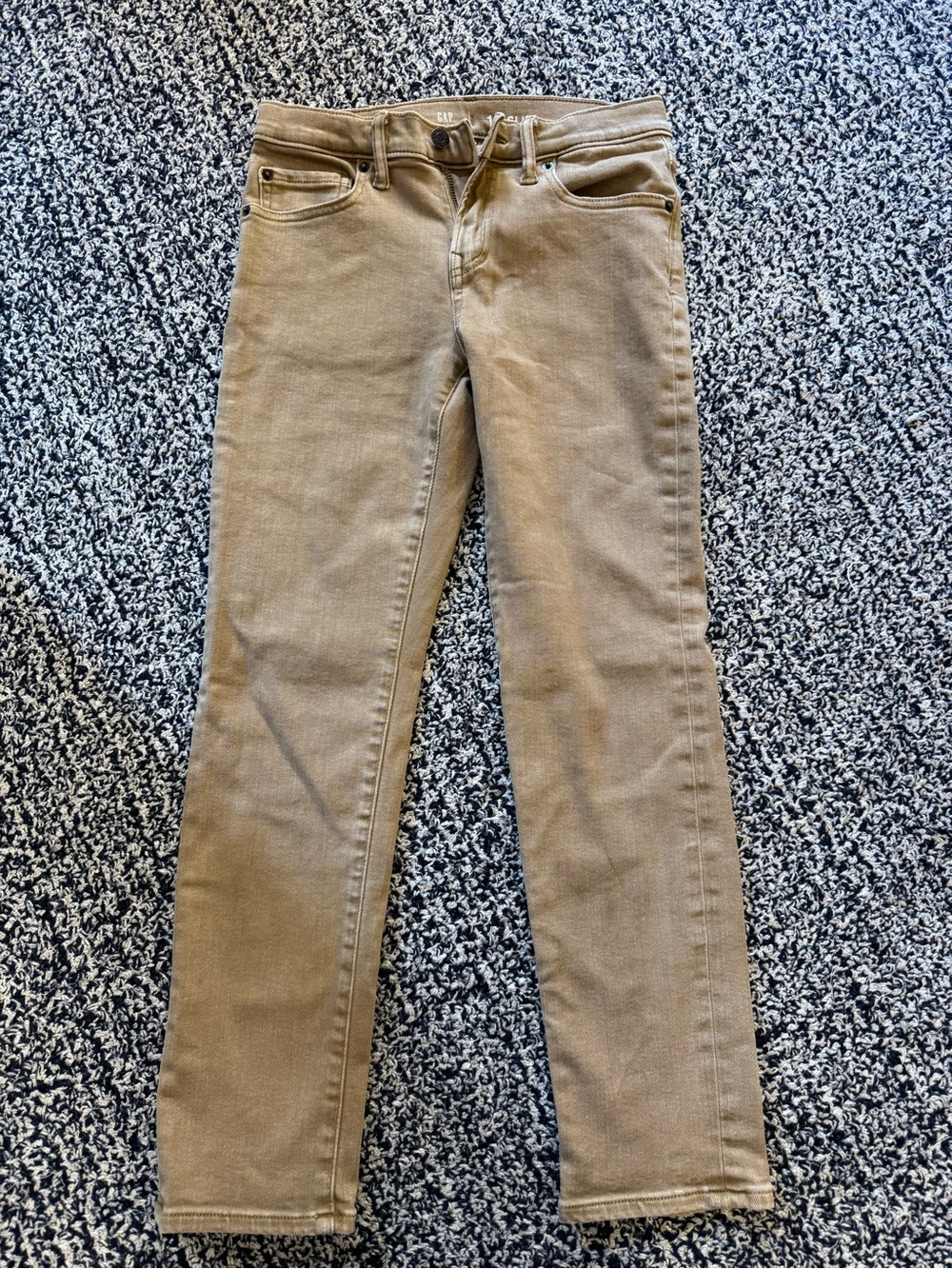 Boy’s Slim Straight Jeans - Tan Gap size 12